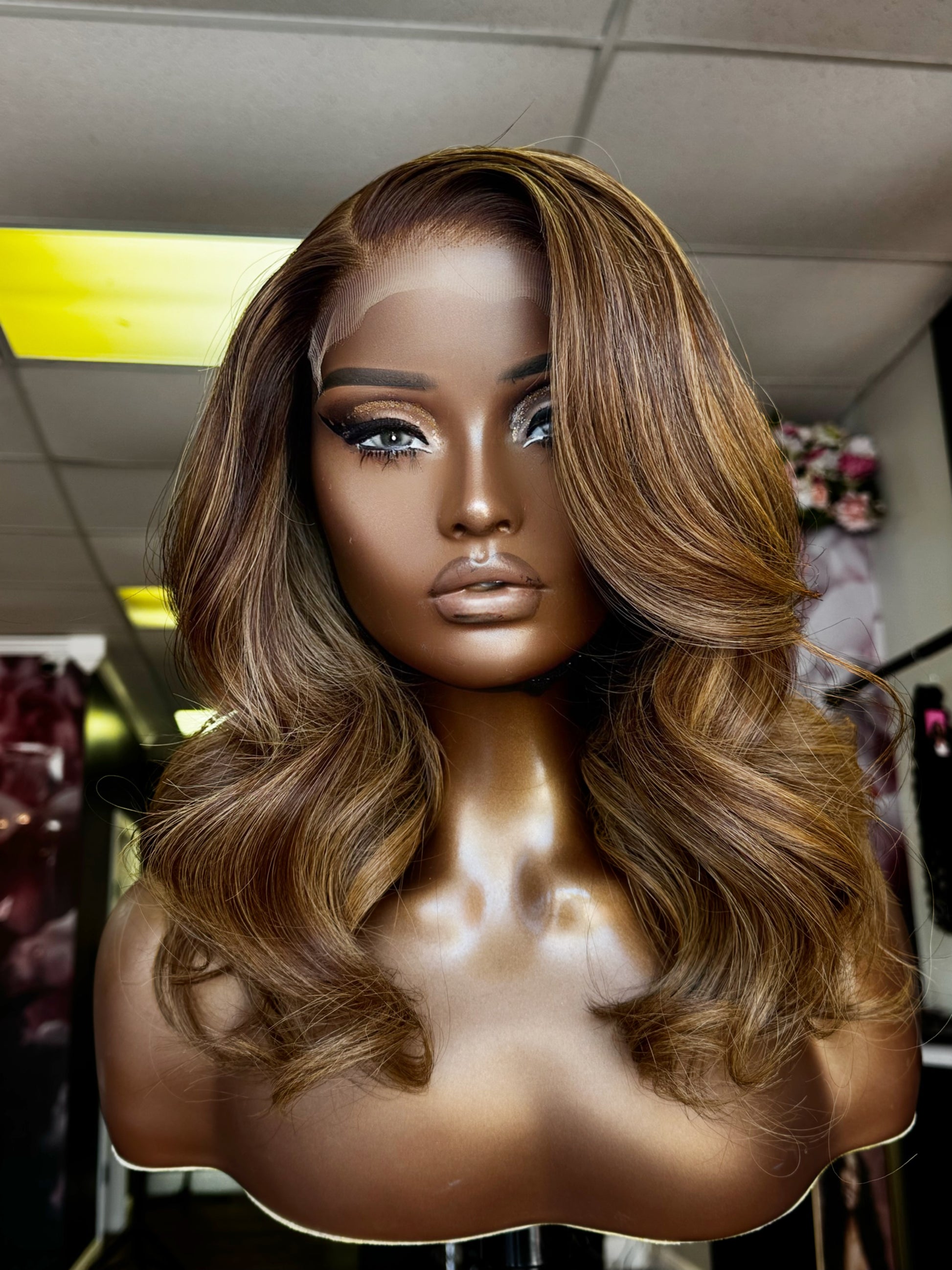 Chocolate Brown with Highlights
